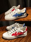 鸳鸯男女帆布鞋 回力手绘鞋 芝麻街可口可乐联名低帮系带学生情侣款