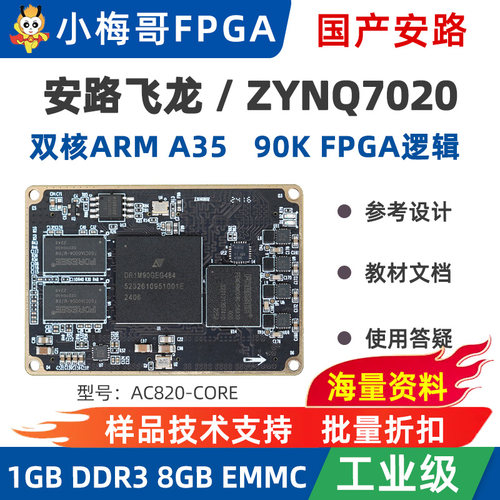 核心板ZYNQ7020安路飞龙FPSoC