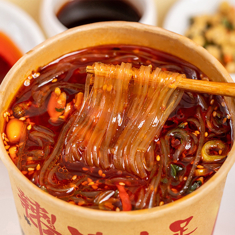 嗨吃家酸辣粉网红速食桶装整箱