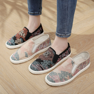 珍集老北京正品千层底布仆新款工艺刺绣花休闲男女士同款手工布鞋