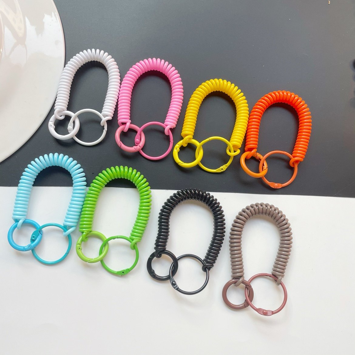 DIY饰品配件 弹簧手腕绳电话线钥匙扣组合挂饰 泡泡玛特改造材料,饰品/流行首饰/时尚饰品新,其他DIY饰品配件,淘宝优惠券,粉丝福利购,淘宝优惠卷