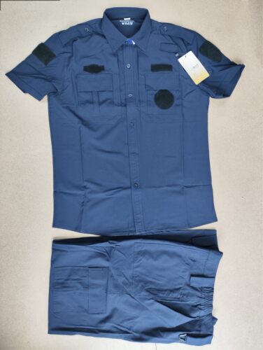 兰色速干服短袖夏季511保安作训服训练服户外工作服套装