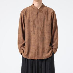 复古绸缎高级感长袖衬衣风垂感大码宽松衬衫 B341-1901-P65图片