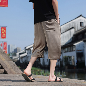 风男装裤子哈伦裤低裆跨裤阔腿吊裆裤夏季加肥加大码K35-P55图片
