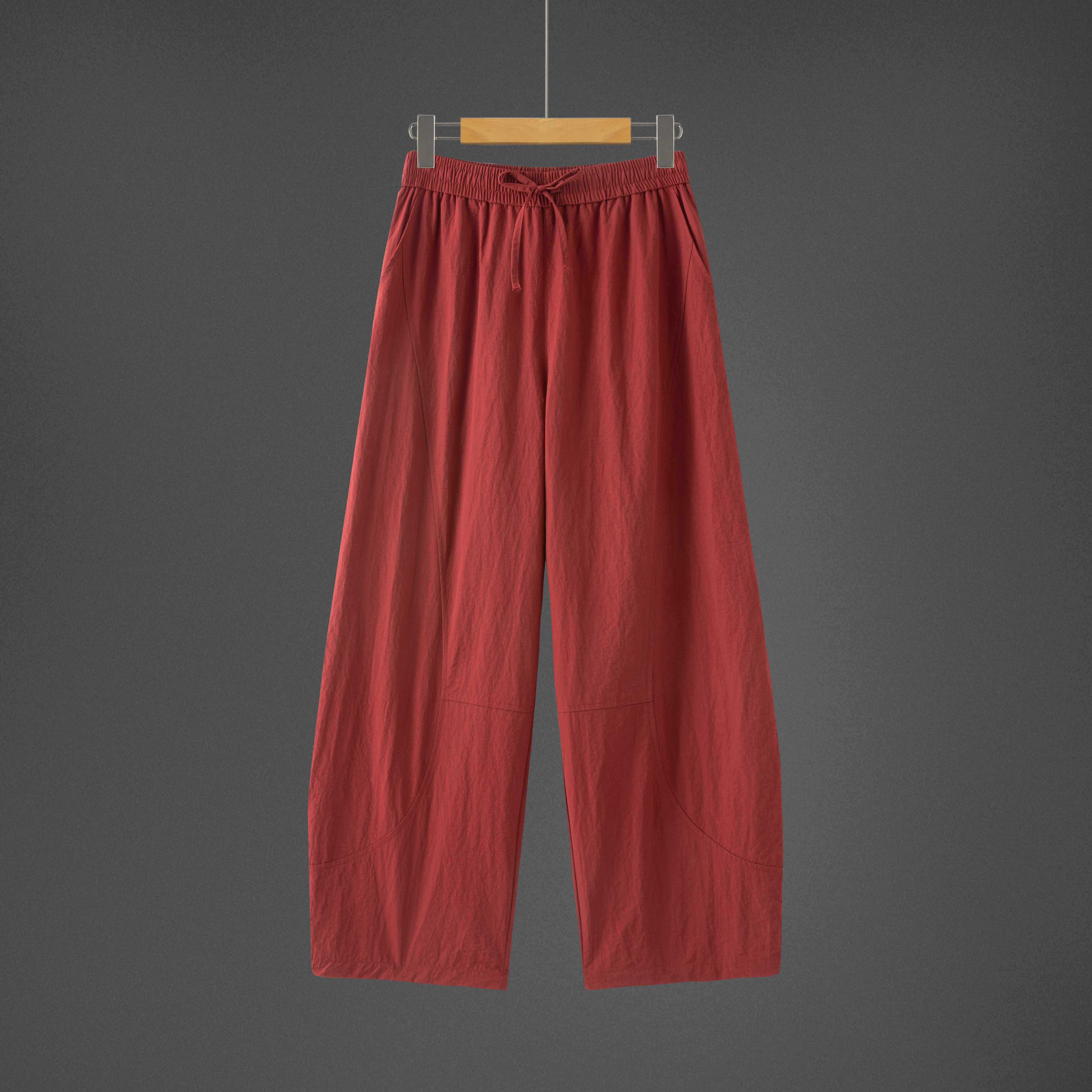 春夏新款日系宽松大码哈伦长裤男女同款伞裤弯刀裤B378-K50-P50，男装休闲裤，电商B378（原B341）