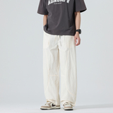 2026春夏新款日系宽松大码直筒休闲裤复古弯刀裤B378-K50-P50，男装休闲裤，电商B378（原B341）