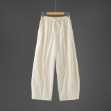 春夏新款日系宽松大码哈伦长裤男女同款伞裤弯刀裤B378-K50-P50，男装休闲裤，电商B378（原B341）