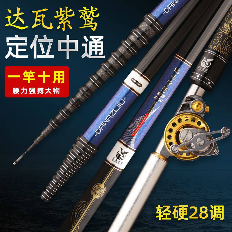 达瓦紫鹫定位中通鱼竿超