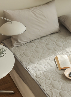 小井家耐脏纯棉绗缝床垫保护套床笠全棉柔软席梦思护垫床褥罩床品