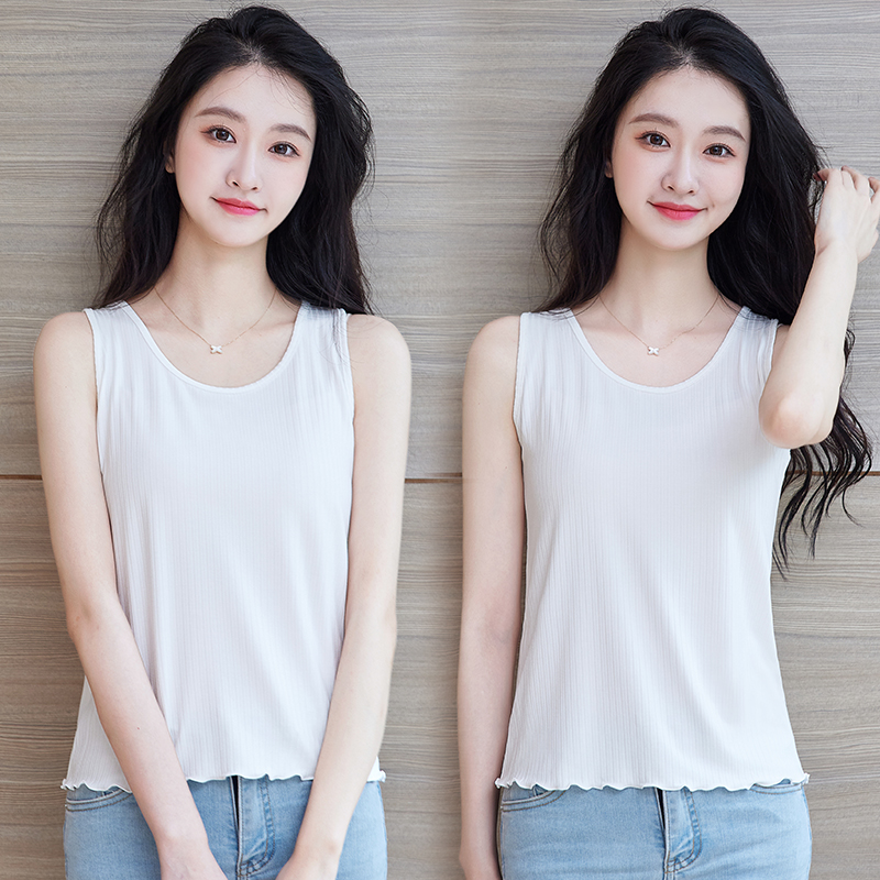 莫代尔内搭夏季木耳莫代尔背心