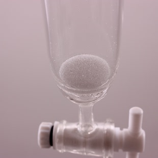 砂芯层析柱 10*300MM 具塞带砂芯四氟开关 具四氟节门 实验柱子