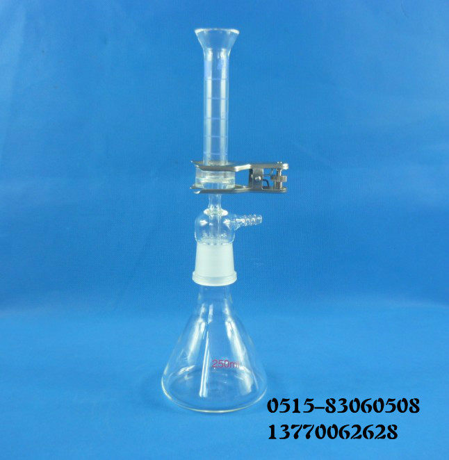 微量砂芯过滤装置 溶剂过滤器 250ML（砂芯片直径20MM） 玻璃仪器