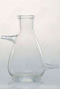 实验室用品上下嘴抽滤瓶 上下嘴过滤瓶 500ML 玻璃抽滤瓶 吸滤瓶