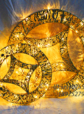 思远志铁艺元宝发光春节摆件喜庆