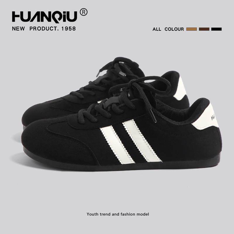 环球复古德训鞋女2026秋新款平底百搭时尚休闲板鞋学生软底运动鞋