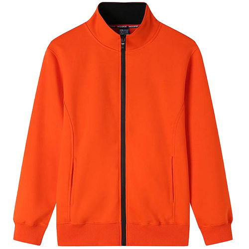 春装立领拉链开衫纯棉男女卫衣