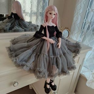 新品60厘米罗丽换装娃娃bjd3分sd衣服时装休闲裙子时尚衣服套装