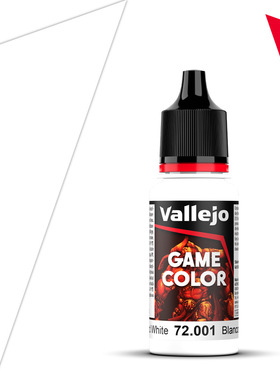 Vallejo西班牙AV72001/001死白水性环保模型漆手涂GAME游戏色