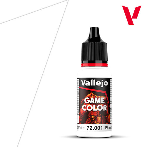 Vallejo西班牙AV72001/001死白水性环保模型漆手涂GAME游戏色
