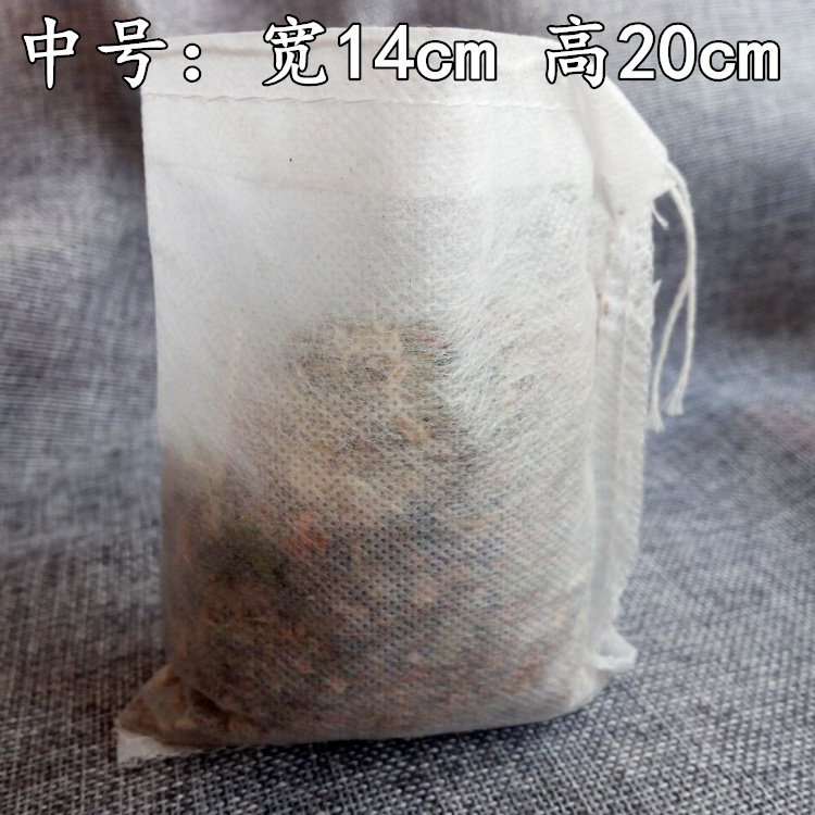 满100个包邮 无纺布抽线卤料袋 煎药袋 汤剂袋 过滤袋 14*20CM图片