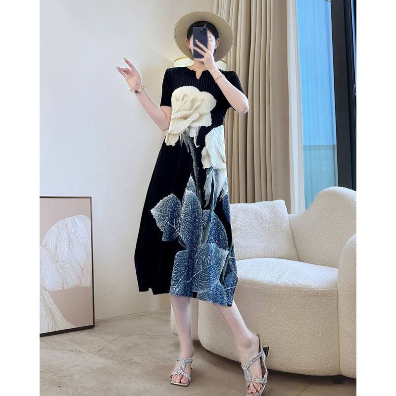 贵妇人气质妈妈夏装连衣裙女20连衣裙