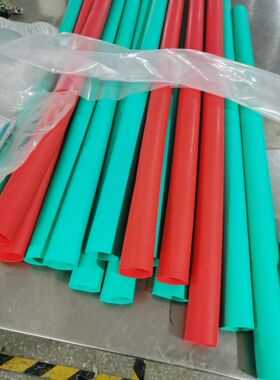 大口径硅胶热缩管柔软弹性高压黄绿红色滚轴铜排绝缘护套热缩套管