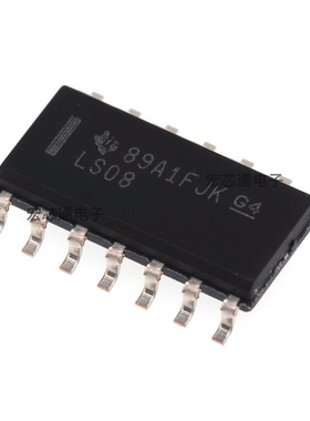 原装正品 SN74LS08DR 贴片SOIC-14 四路2输入正与门芯片 74LS08