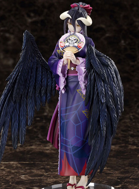 来图定制做over雅儿贝德不死者魅魔紫色cos和服load之王浴衣余款