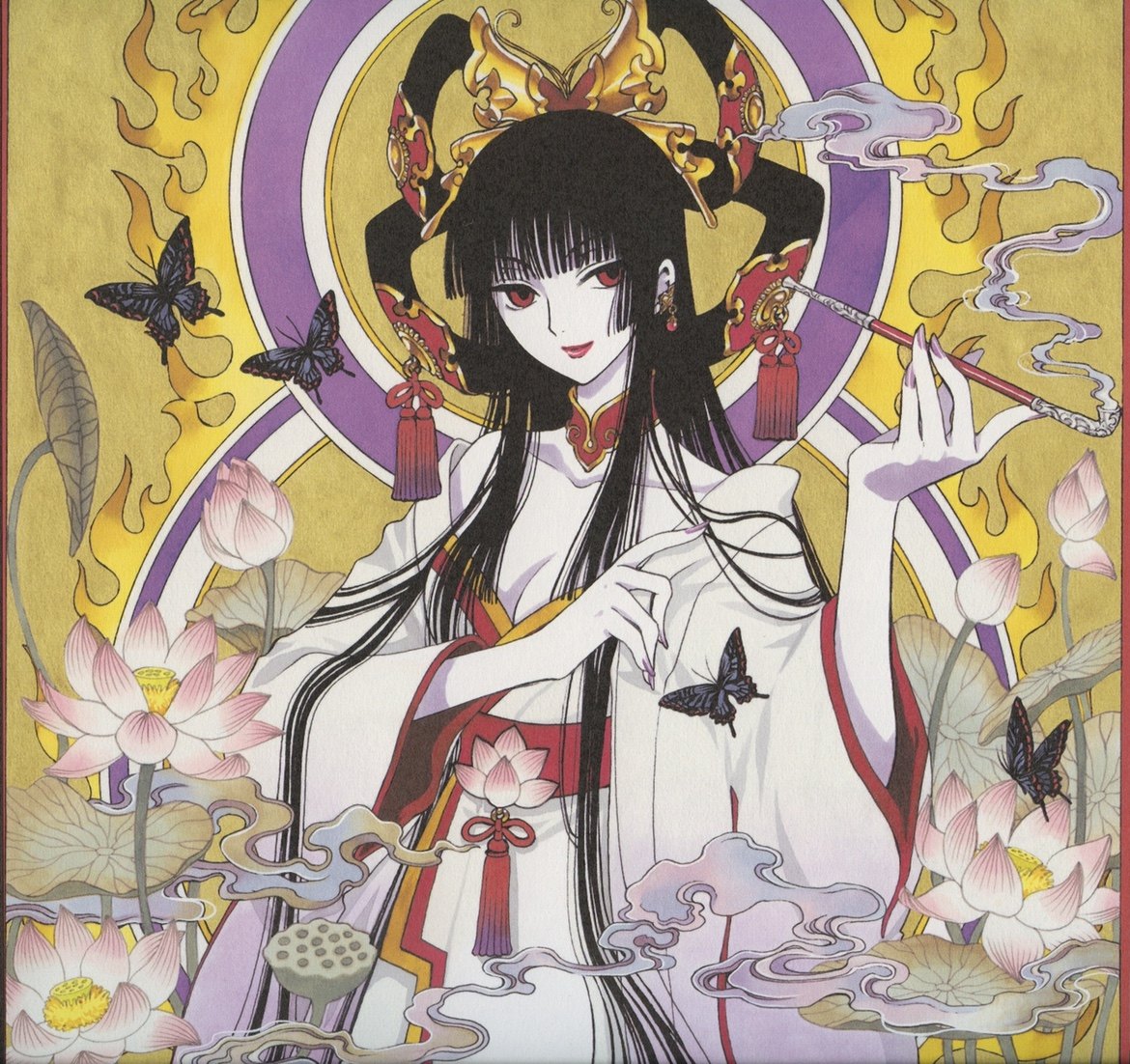 温泉漫漫一 壹原侑子蝴蝶之梦cos和服拖地大振袖女装定制