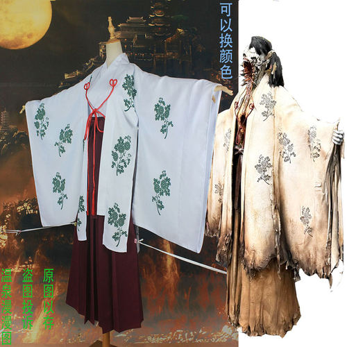 温泉漫漫一寂静岭f中的五十嵐岚咲子cos和服巫女服裙子定做不能退