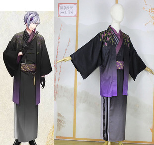 温泉漫漫一 彩虹不破凑cos黑色社和服羽织男装浴衣定制不退
