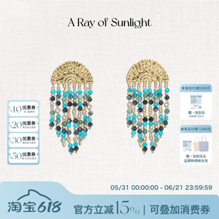 A Ray of Sunlight埃及系列沙漠绿洲流苏耳环灵动度假欧美夸张