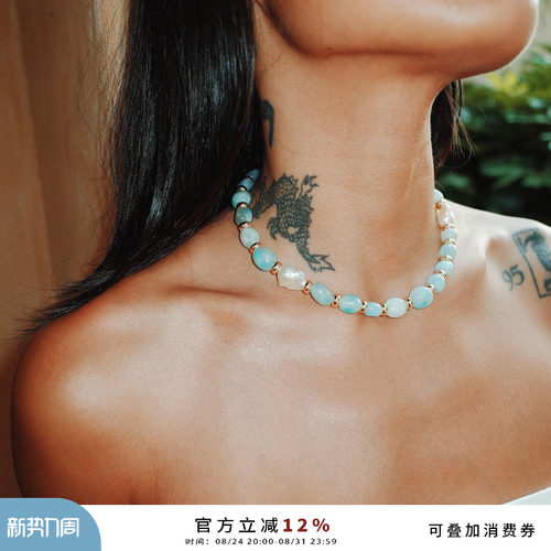 2024新款度假风巴洛克珍珠项链