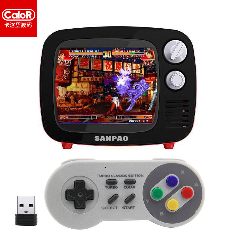 Three guns retro TV Android game console TV nostalgic 3.5 inch TV mini portable TV 0 month rent