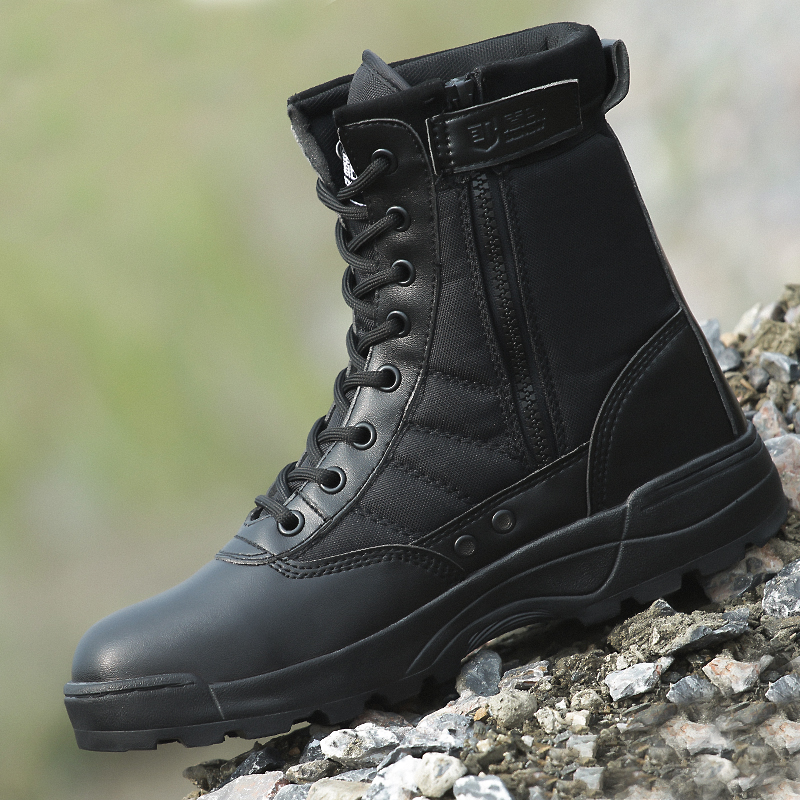 Boots militaires pour homme - porter - Ref 1396787 Image 4