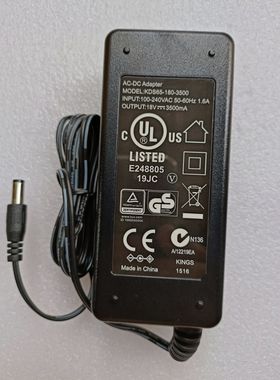 美国Brookstone音箱电源适配器KDS65-180-3500充电器18V3500MA