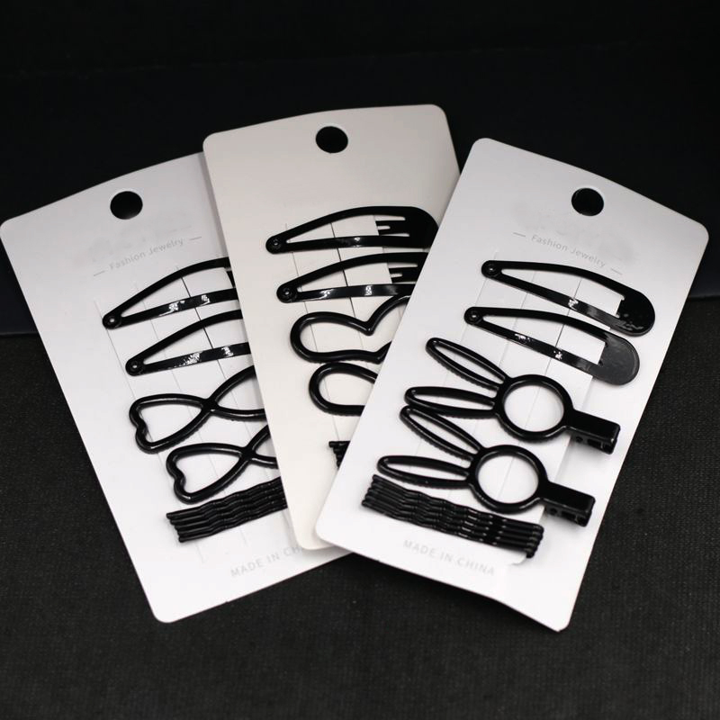 黑色简约金属日韩亮光