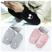 女士手臂套袖 女个性 袖 秋冬毛绒中长短款 头办公防污羽绒服女袖 套