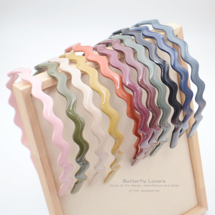 发箍女简约百搭气质压发卡波浪亮面洗脸面膜防滑头箍女孩儿童发饰