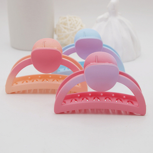 抓夹女高级感2024新款脑勺盘发抓夹中号鲨鱼夹渐变色哑光磨砂发夹