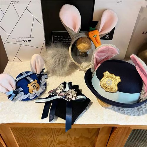 朱迪警官Cos女童发箍库洛米配饰