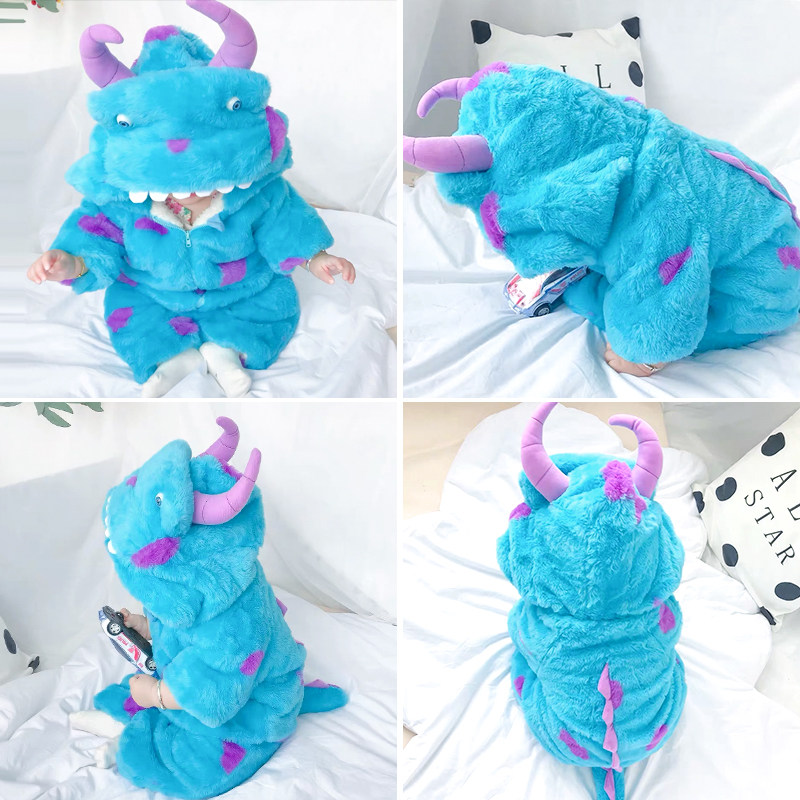 毛绒宝宝秋冬季连体衣宽松爬服动物衣服恐龙万圣节男女童外出童装,童装/婴儿装/亲子装,连身衣/爬服/哈衣,淘宝优惠券,粉丝福利购,淘宝优惠卷