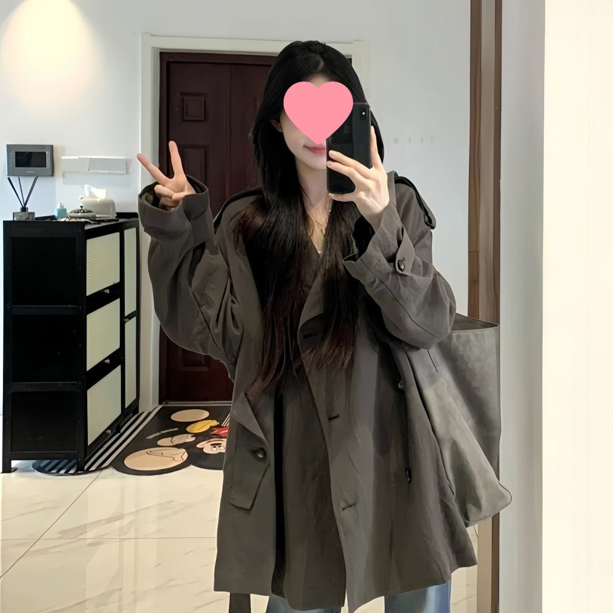 短款宽松风衣外套女2025春秋季新款小个子巨好看薄款韩版韩系