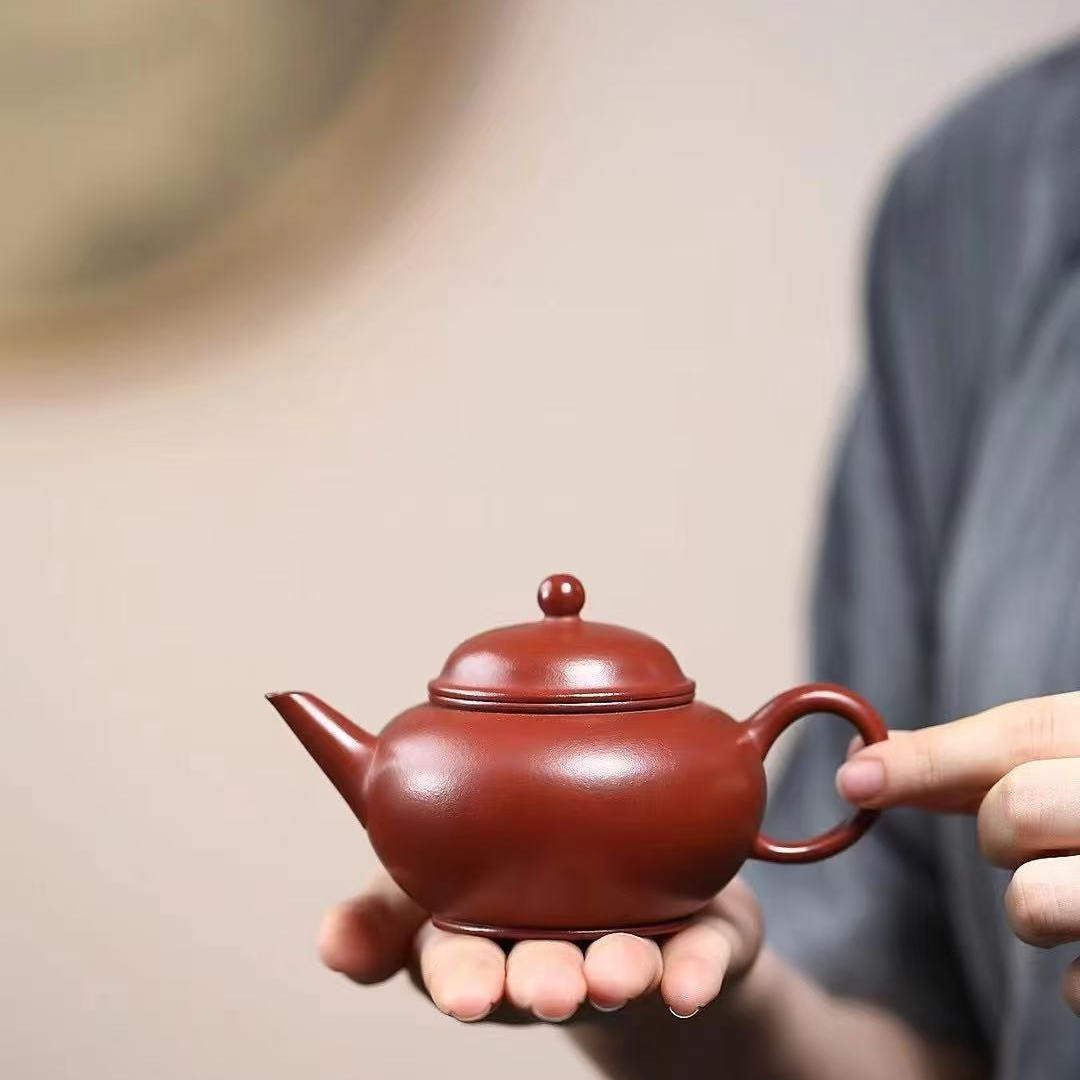 紫砂壶单人纯手工茶水平壶