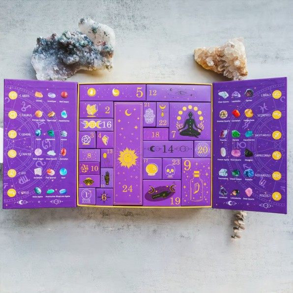 Reiki Crystal Halloween Countdown Gift Box 万圣节礼盒,户外/登山/野营/旅行用品,鱼钩,淘宝优惠券,粉丝福利购,淘宝优惠卷