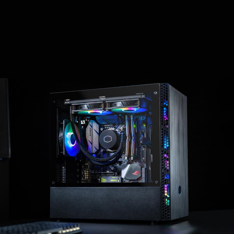 酷冷至尊侧透机箱智瞳mb400l/mb600/240水冷台式机迷你机箱壳空壳