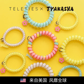 美国TELETIES TYAKASHA塔卡沙联名电话线女发圈发绳泰莉圈发饰C