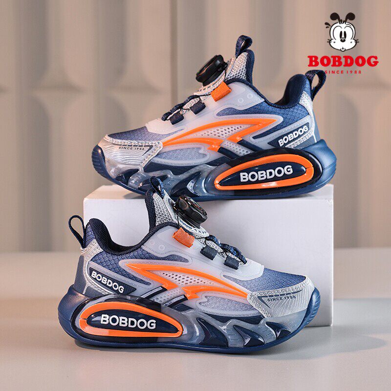 巴布豆童鞋男童运动鞋2026新款儿童篮球鞋轻便透气中大童跑步鞋子