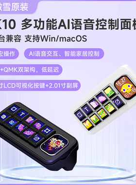 微雪 AI语音控制面板 识别交互 多屏显示智能家居HA 小智deepseek
