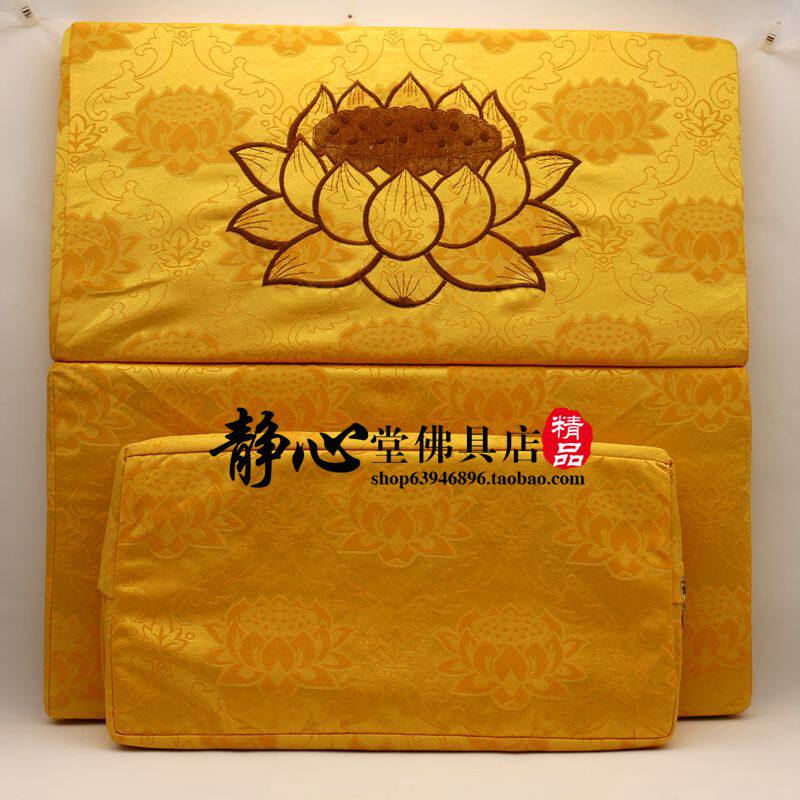 顺源瑜伽禅修垫方形莲花椰丝拜佛垫家用打坐垫蒲团加厚可折叠拆洗